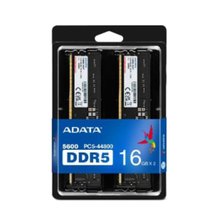 ADATA DDR5 5600 U-DIMM MODULE DE MEMOIRE 32 GO 2 X 16 GO 288-PIN DIMM ECC 