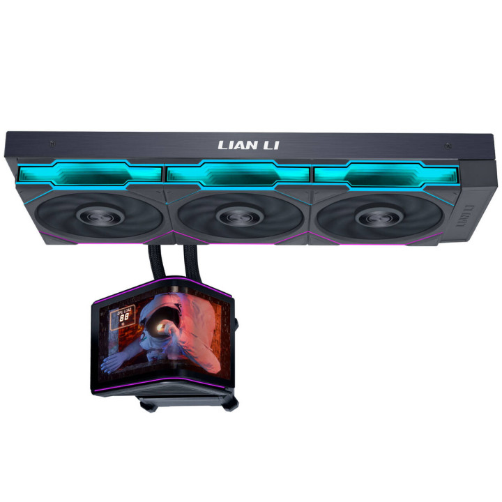 Lian-Li LIAN LI HYDROSHIFT II OLED CURVED 360 UNI FAN NOIR
