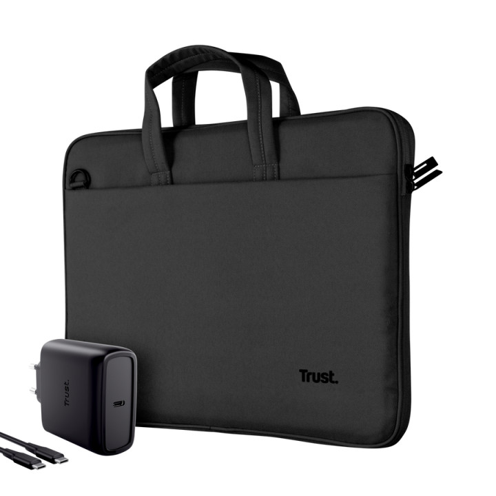 Trust SACOCHE BOLOGNA 16 + CHARGEUR 65W - NOIR