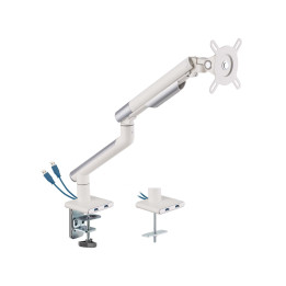 KIMEX INTERNATIONAL SUPPORT DE BUREAU FULL MOTION ECRAN 17- 32 BLANC 