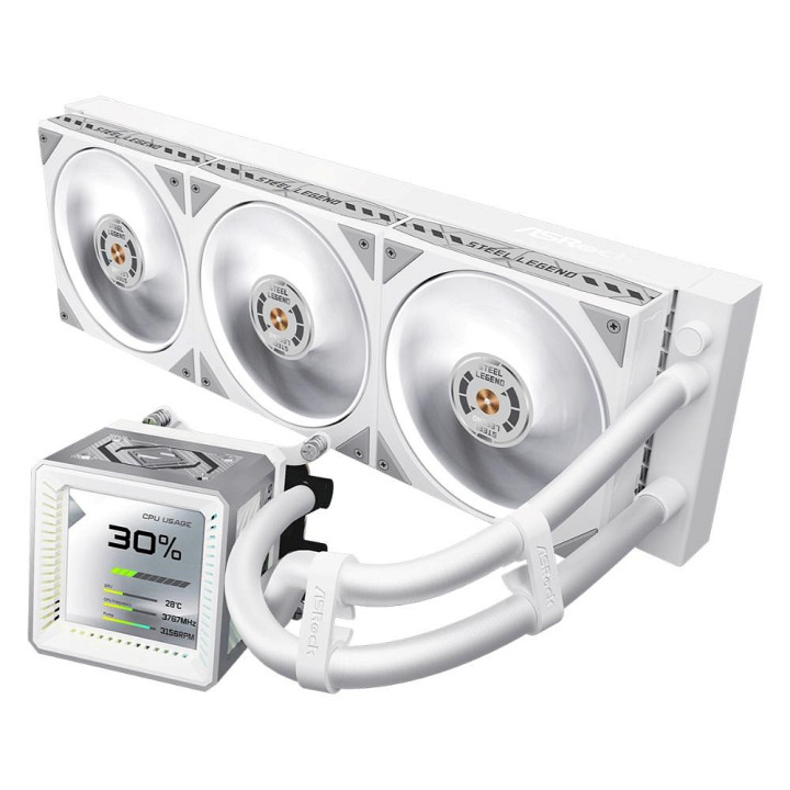 ASRock STEEL LEGEND 360 LCD - 360MM - BLAN
